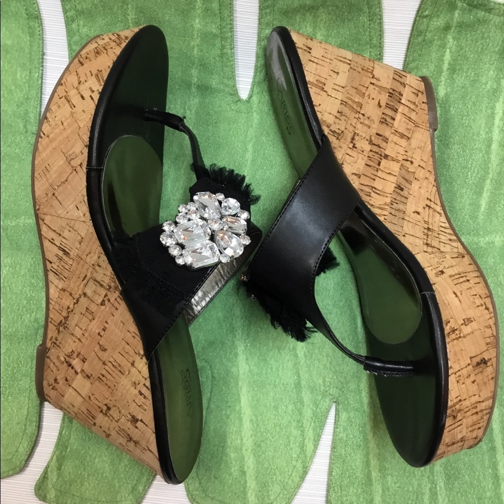 Fun Black Thongs with Rhinestones.  Carlos Santana - Picture 5 of 8